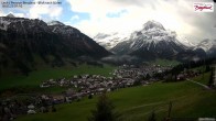 Archiv Foto Webcam Oberlech: Ausblick Pension Bergland 06:00