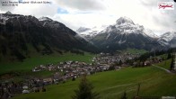 Archiv Foto Webcam Oberlech: Ausblick Pension Bergland 07:00