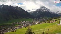 Archiv Foto Webcam Oberlech: Ausblick Pension Bergland 07:00