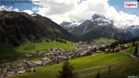 Archiv Foto Webcam Oberlech: Ausblick Pension Bergland 13:00
