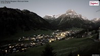 Archiv Foto Webcam Oberlech: Ausblick Pension Bergland 03:00