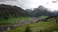 Archiv Foto Webcam Oberlech: Ausblick Pension Bergland 07:00