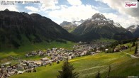Archiv Foto Webcam Oberlech: Ausblick Pension Bergland 11:00
