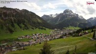 Archiv Foto Webcam Oberlech: Ausblick Pension Bergland 15:00