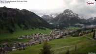 Archiv Foto Webcam Oberlech: Ausblick Pension Bergland 06:00