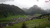 Archiv Foto Webcam Oberlech: Ausblick Pension Bergland 13:00