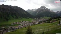 Archiv Foto Webcam Oberlech: Ausblick Pension Bergland 15:00
