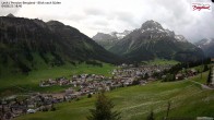 Archiv Foto Webcam Oberlech: Ausblick Pension Bergland 17:00