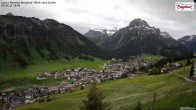 Archiv Foto Webcam Oberlech: Ausblick Pension Bergland 15:00