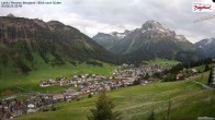 Archiv Foto Webcam Oberlech: Ausblick Pension Bergland 19:00