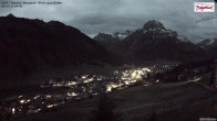 Archiv Foto Webcam Oberlech: Ausblick Pension Bergland 03:00