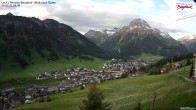 Archived image Webcam Lech am Arlberg - Guesthouse Bergland 05:00