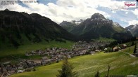 Archived image Webcam Lech am Arlberg - Guesthouse Bergland 13:00