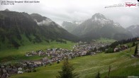 Archiv Foto Webcam Oberlech: Ausblick Pension Bergland 11:00