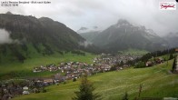 Archiv Foto Webcam Oberlech: Ausblick Pension Bergland 17:00