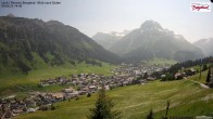 Archiv Foto Webcam Oberlech: Ausblick Pension Bergland 13:00