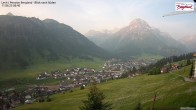 Archiv Foto Webcam Oberlech: Ausblick Pension Bergland 06:00