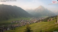 Archiv Foto Webcam Oberlech: Ausblick Pension Bergland 07:00