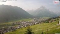 Archiv Foto Webcam Oberlech: Ausblick Pension Bergland 08:00