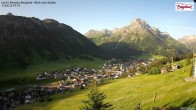 Archiv Foto Webcam Oberlech: Ausblick Pension Bergland 06:00