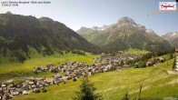 Archiv Foto Webcam Oberlech: Ausblick Pension Bergland 09:00