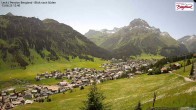 Archiv Foto Webcam Oberlech: Ausblick Pension Bergland 11:00