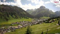 Archiv Foto Webcam Oberlech: Ausblick Pension Bergland 13:00