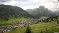 Archiv Foto Webcam Oberlech: Ausblick Pension Bergland 11:00