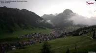 Archiv Foto Webcam Oberlech: Ausblick Pension Bergland 19:00