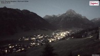 Archiv Foto Webcam Oberlech: Ausblick Pension Bergland 03:00