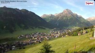 Archiv Foto Webcam Oberlech: Ausblick Pension Bergland 06:00