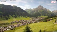 Archiv Foto Webcam Oberlech: Ausblick Pension Bergland 09:00