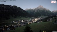 Archiv Foto Webcam Oberlech: Ausblick Pension Bergland 03:00