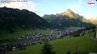 Archiv Foto Webcam Oberlech: Ausblick Pension Bergland 05:00