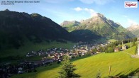 Archiv Foto Webcam Oberlech: Ausblick Pension Bergland 06:00