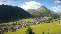 Archiv Foto Webcam Oberlech: Ausblick Pension Bergland 07:00
