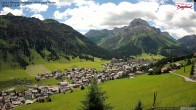 Archiv Foto Webcam Oberlech: Ausblick Pension Bergland 11:00