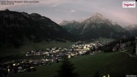 Archiv Foto Webcam Oberlech: Ausblick Pension Bergland 03:00