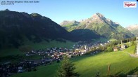 Archiv Foto Webcam Oberlech: Ausblick Pension Bergland 06:00
