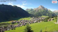 Archiv Foto Webcam Oberlech: Ausblick Pension Bergland 07:00