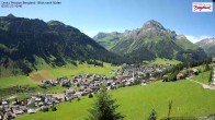 Archiv Foto Webcam Oberlech: Ausblick Pension Bergland 09:00