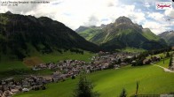 Archiv Foto Webcam Oberlech: Ausblick Pension Bergland 11:00