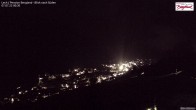 Archiv Foto Webcam Oberlech: Ausblick Pension Bergland 23:00