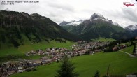 Archiv Foto Webcam Oberlech: Ausblick Pension Bergland 17:00