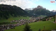 Archiv Foto Webcam Oberlech: Ausblick Pension Bergland 05:00