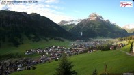 Archiv Foto Webcam Oberlech: Ausblick Pension Bergland 06:00