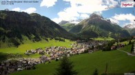 Archiv Foto Webcam Oberlech: Ausblick Pension Bergland 09:00