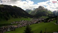 Archiv Foto Webcam Oberlech: Ausblick Pension Bergland 13:00