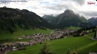 Archiv Foto Webcam Oberlech: Ausblick Pension Bergland 17:00