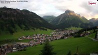 Archiv Foto Webcam Oberlech: Ausblick Pension Bergland 19:00